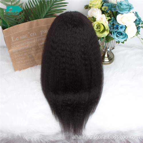 Wholesale kinky straight 13*4 lace wigs for black women